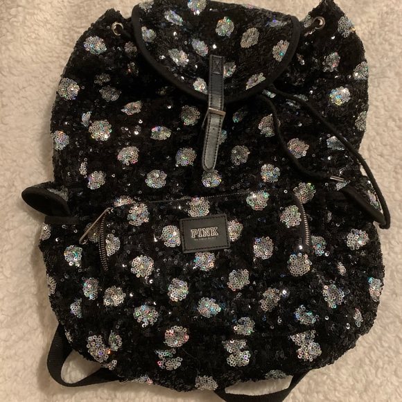 PINK Victoria's Secret Handbags - Victoria’s Secret PINK Sequin Backpack